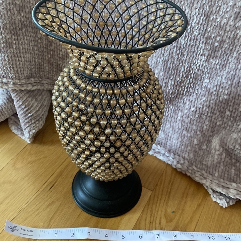 Beaded Vase Container - Picture 5 of 6